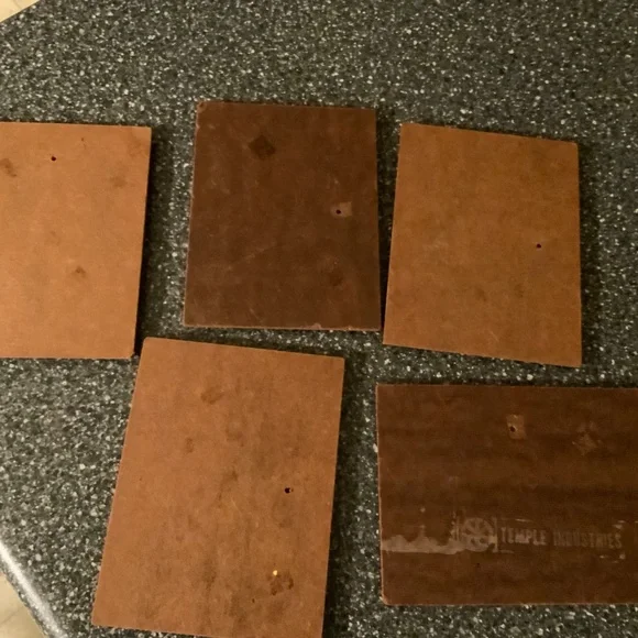 Wooden Plaques Vintage Set of 5 Country Look - Picture 8 of 8